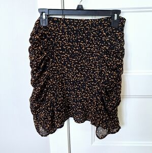 Sheer leopard print skirt